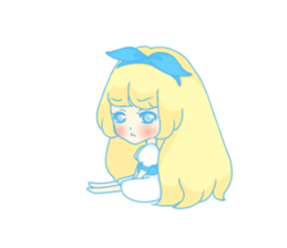 Sticker of the fairy tale Alice sticker #1372177