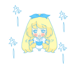 Sticker of the fairy tale Alice sticker #1372183