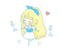 Sticker of the fairy tale Alice sticker #1372185
