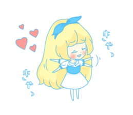 Sticker of the fairy tale Alice sticker #1372186
