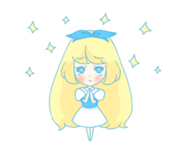 Sticker of the fairy tale Alice sticker #1372192