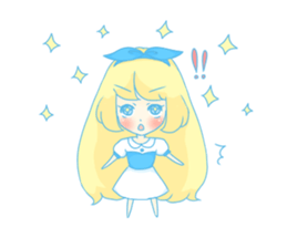 Sticker of the fairy tale Alice sticker #1372193
