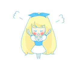 Sticker of the fairy tale Alice sticker #1372195
