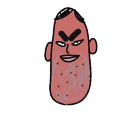 crazy impact face! sticker #1372229