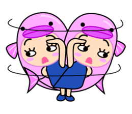 Original Horoscopes: Pisces "The Fish" sticker #1372269