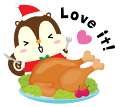 Squly & Friends: Merry Xmas sticker #1373901