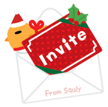 Squly & Friends: Merry Xmas sticker #1373926