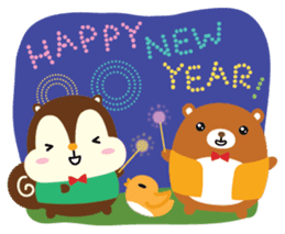 Squly & Friends: Merry Xmas sticker #1373932