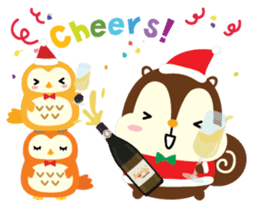 Squly & Friends: Merry Xmas sticker #1373935