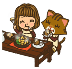 Odeco-chan and Nikki sticker #1374780