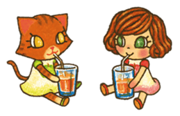 Odeco-chan and Nikki sticker #1374781