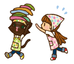 Odeco-chan and Nikki sticker #1374790