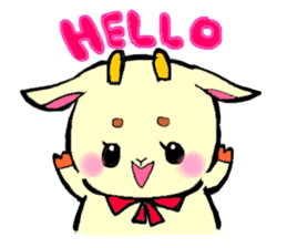 girly goat May sticker #1375666