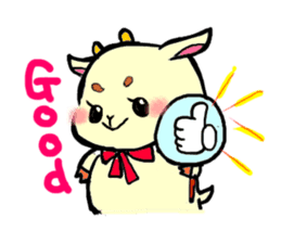 girly goat May sticker #1375670