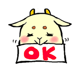 girly goat May sticker #1375671