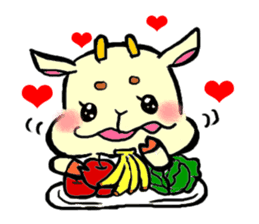 girly goat May sticker #1375677