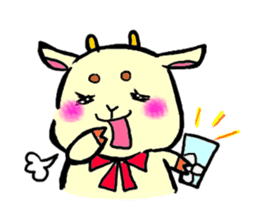 girly goat May sticker #1375678