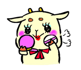 girly goat May sticker #1375685