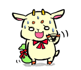 girly goat May sticker #1375697