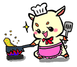 girly goat May sticker #1375705