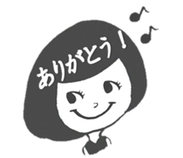 Days of the girl of the hair of Bob sticker #1377230