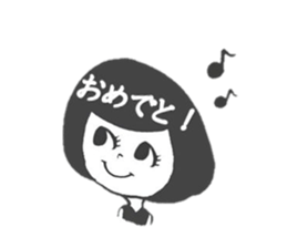 Days of the girl of the hair of Bob sticker #1377231