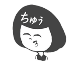 Days of the girl of the hair of Bob sticker #1377251