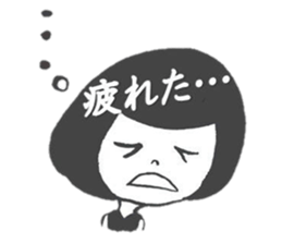 Days of the girl of the hair of Bob sticker #1377259