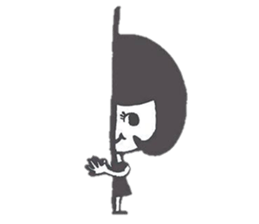 Days of the girl of the hair of Bob sticker #1377263