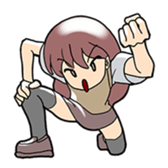 Young three sisters and an adult sister sticker #1377433