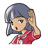 Young three sisters and an adult sister sticker #1377437