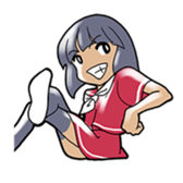 Young three sisters and an adult sister sticker #1377441