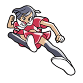 Young three sisters and an adult sister sticker #1377443