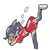 Young three sisters and an adult sister sticker #1377445