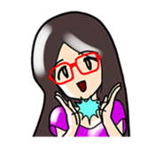 Young three sisters and an adult sister sticker #1377446