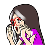 Young three sisters and an adult sister sticker #1377447