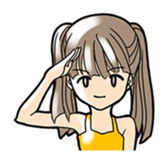 Young three sisters and an adult sister sticker #1377457