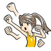 Young three sisters and an adult sister sticker #1377462