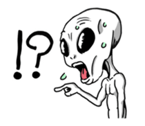 Funny Little Grays sticker #1377469