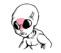 Funny Little Grays sticker #1377478