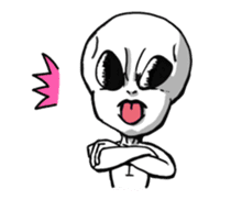 Funny Little Grays sticker #1377483