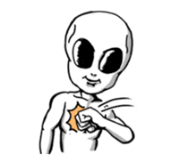 Funny Little Grays sticker #1377485