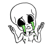 Funny Little Grays sticker #1377490