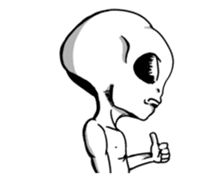 Funny Little Grays sticker #1377494