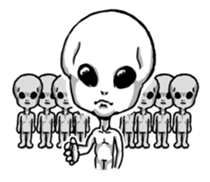 Funny Little Grays sticker #1377496