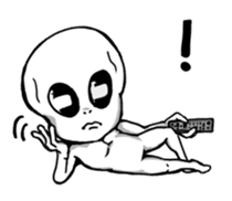 Funny Little Grays sticker #1377497