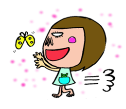 me and the frog. sticker #1377525