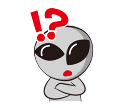 Japan Travel of space alien. sticker #1377961