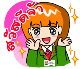 Office girl by ViccVoon Studio sticker #1378075