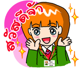 Office girl by ViccVoon Studio sticker #1378075